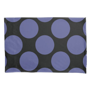 Geometric Diagonal Blue Polka Dots on any Colour Pillowcase