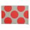 Geometric Diagonal Red Polka Dots on any Colour