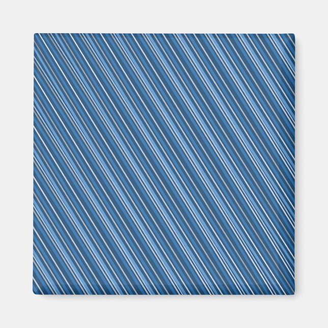 Geometric Diagonal Stripes Magnet (Front)