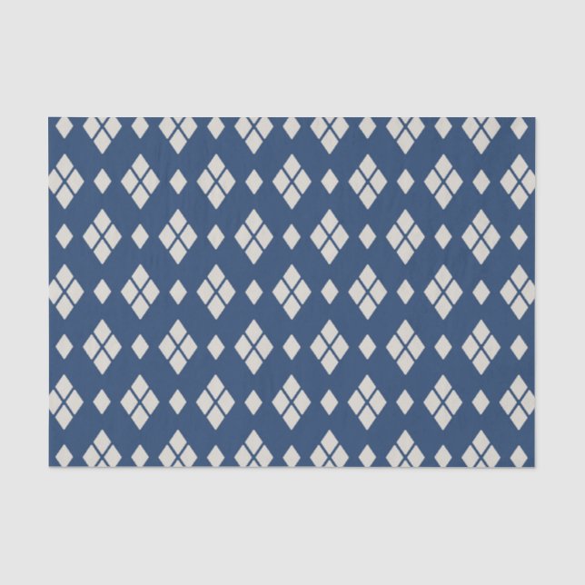 Geometric Diamond Pattern Tissue Paper (Front)
