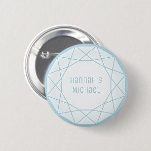 Geometric Diamond Round 6 Cm Round Badge