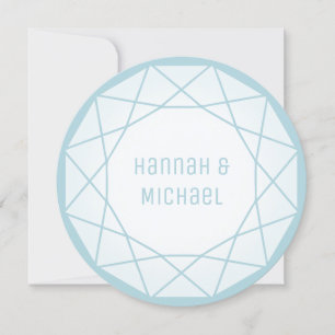 Geometric Diamond Round Card