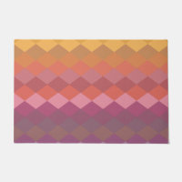 Geometric Diamond Shapes in Muted Rainbow Colours