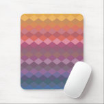 Geometric Diamond Shapes in Muted Rainbow Colours Mouse Pad<br><div class="desc">Geometric Diamond Shapes in Muted Rainbow Colours</div>