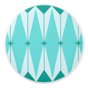 Geometric Diamonds & Starbursts Ceramic Pull