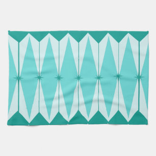 Geometric Diamonds & Starbursts Kitchen Towel
