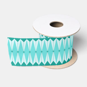 Geometric Diamonds & Starbursts Ribbon Satin Ribbon