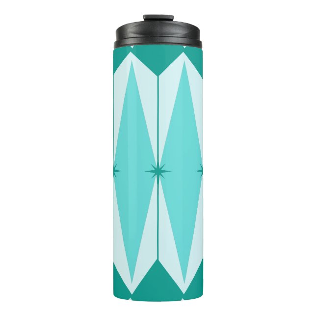 Geometric Diamonds & Starbursts Thermal Tumbler (Front)