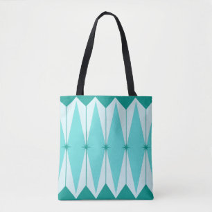 Geometric Diamonds & Starbursts Tote Bag