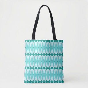Geometric Diamonds & Starbursts Tote Bag