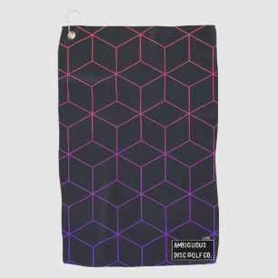 Geometric Disc Golf Towel with Bag Clip