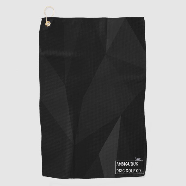 Geometric Disc Golf Towel with Bag Clip (Front)