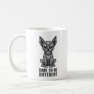 Geometric Dog Coffee Mug