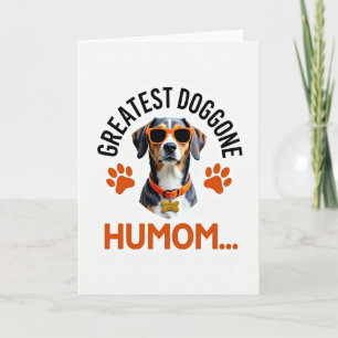 Geometric Dog Humom Card