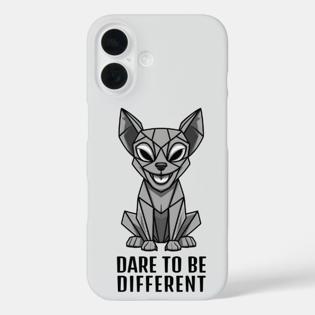Geometric Dog Phone Case (Back)