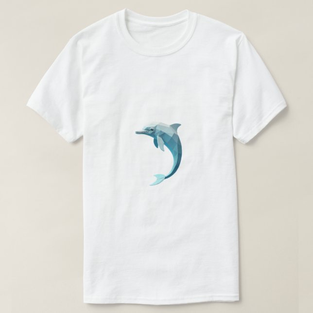 Geometric Dolphin T-shirt (Design Front)