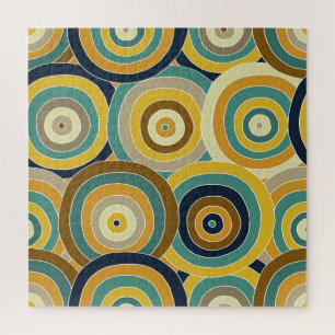Geometric Doodle: Vibrant Seamless Background Jigsaw Puzzle