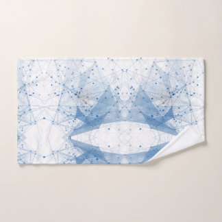 Geometric Dot in China Blue & White Bath Towel Set