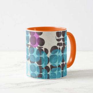 Geometric dots pattern mug