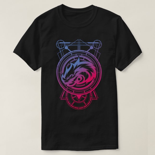 Geometric Dragon T-Shirt (Design Front)