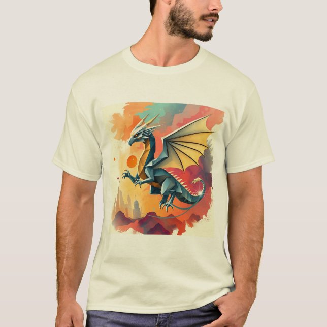 Geometric dragon T-Shirt (Front)