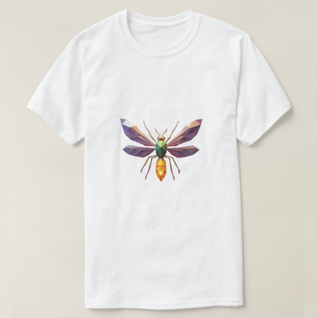 Geometric Dragonfly T-Shirt (Design Front)