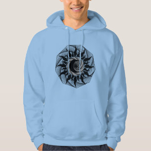 geometric drawing hoodie