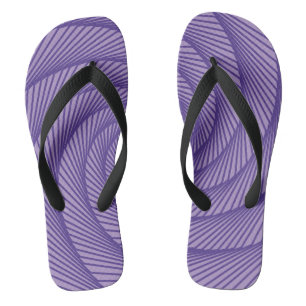 geometric drawing Violet Thongs