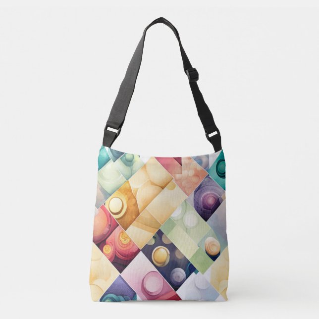 Geometric Drops Crossbody Bag (Front)
