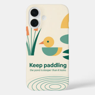 Geometric Duck Pond Ripples Phone Case
