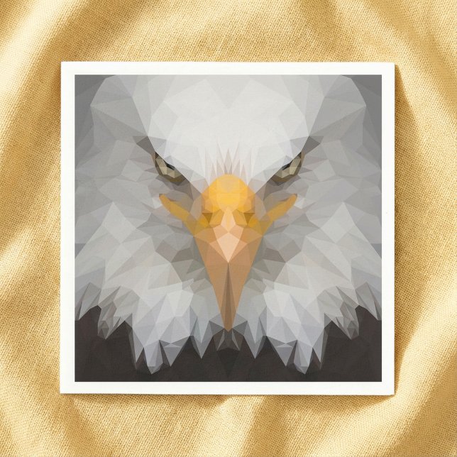 Geometric eagle napkin (Geometric eagle paper napkins.)