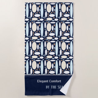 Geometric Elegance Beach Towel