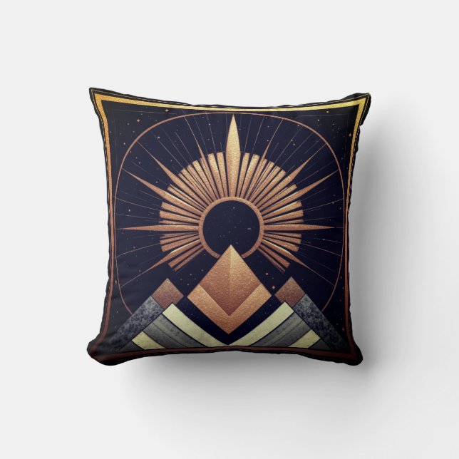 Geometric Elegancy Cotton Cushion (Front)