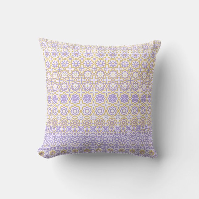 Geometric Elements Mosaic Pattern Cushion (Front)