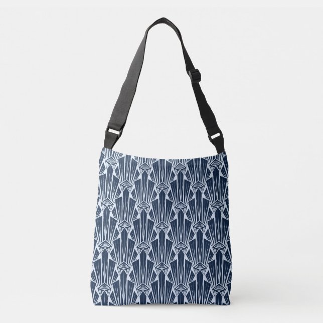 Geometric Elements: Stylised Modern Pattern Crossbody Bag (Front)