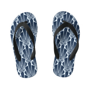 Geometric Elements: Stylised Modern Pattern Kid's Thongs