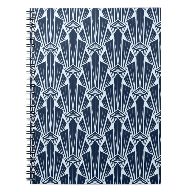 Geometric Elements: Stylised Modern Pattern Notebook (Front)