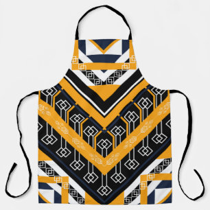 Geometric ethnic oriental pattern traditional desi apron