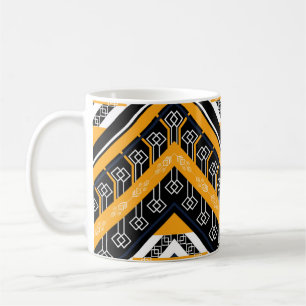 Geometric ethnic oriental pattern traditional desi coffee mug