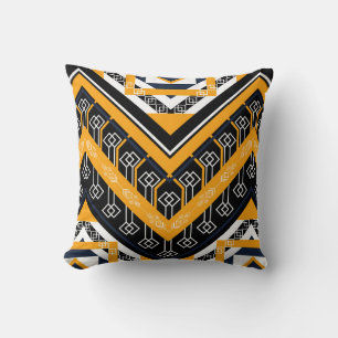 Geometric ethnic oriental pattern traditional desi cushion