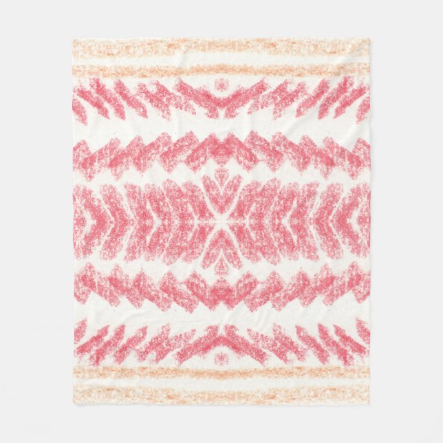 Geometric ethnic oriental seamless pattern. Tradit Fleece Blanket (Front)