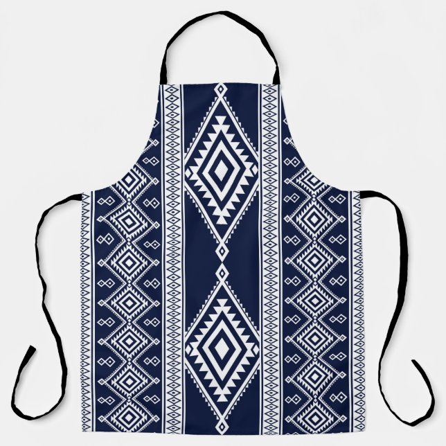 Geometric ethnic oriental seamless pattern traditi apron (Front)