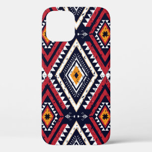 Geometric Ethnic Oriental: Traditional Seamless iPhone 12 Case