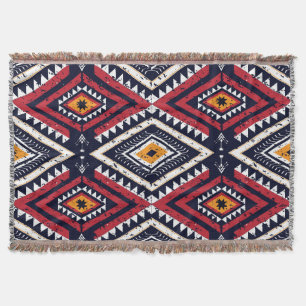 Geometric Ethnic Oriental: Traditional Seamless Throw Blanket