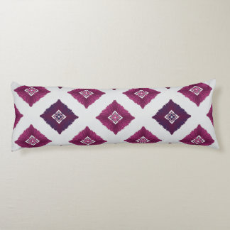 Geometric Ethnic Pattern Body Pillow – Burgundy Re