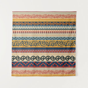 Geometric ethnic: seamless ornament background. tapestry