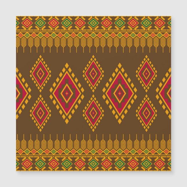 Geometric ethnic, traditional design, seamless bac (Front)
