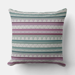 geometric ethnic tribal pattern of American Indian Cushion