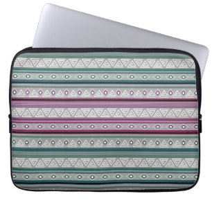 geometric ethnic tribal pattern of American Indian Laptop Sleeve