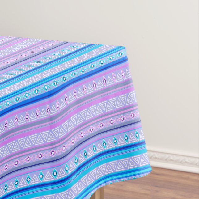 geometric ethnic tribal pattern of American Indian Tablecloth (In Situ)